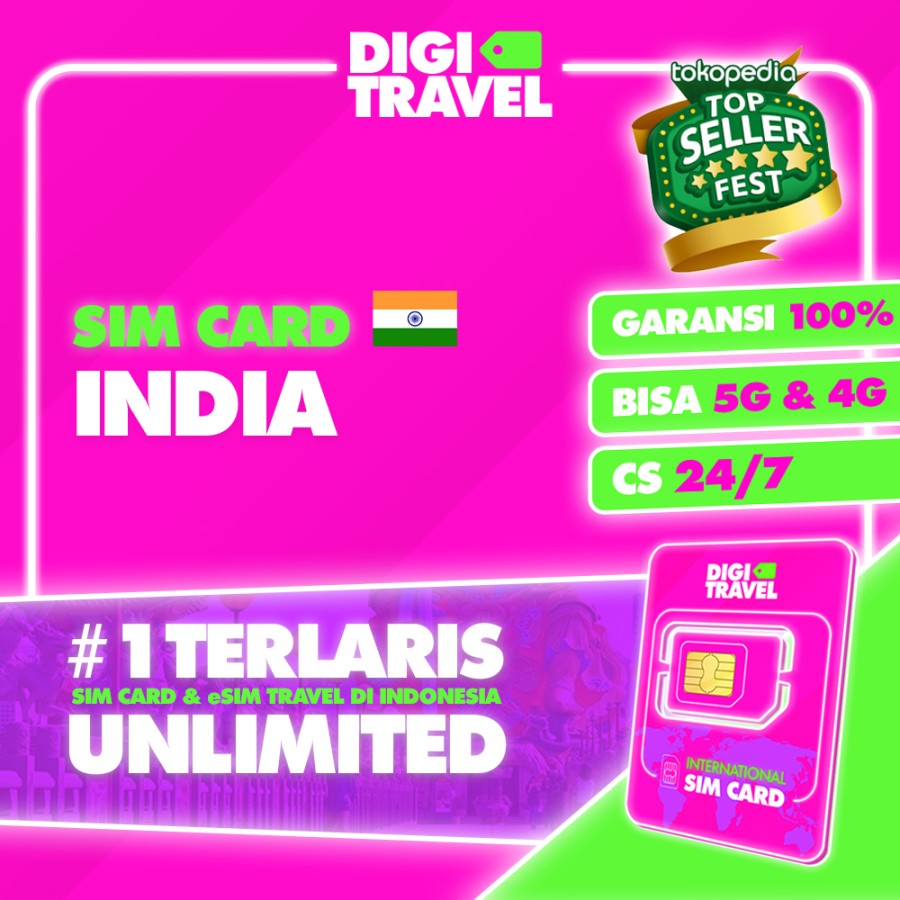 Sim Card India Unlimited DIGITRAVEL SIM Card Luar Negeri dan eSIM INSTAN Luar Negeri Beli di