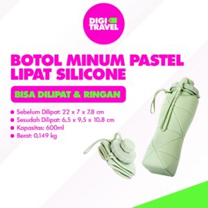 Botol minum pastel lipat silicone_NO PSD