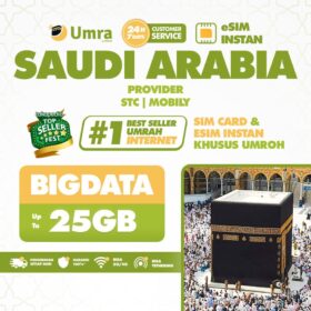 UMRA by DIGITRAVEL eSIM Arab Saudi Umroh Kuota Besar