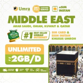 UMRA by DIGITRAVEL eSIM Arab Saudi Umroh Haji Mekkah Kuwait Oman Qatar Unlimited