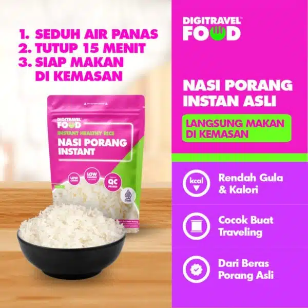 Nasi Porang Instan Travel 40gr