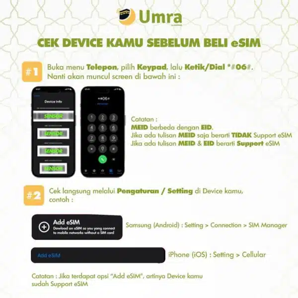UMRA by DIGITRAVEL eSIM Arab Saudi Umroh Haji Unlimited - Image 2