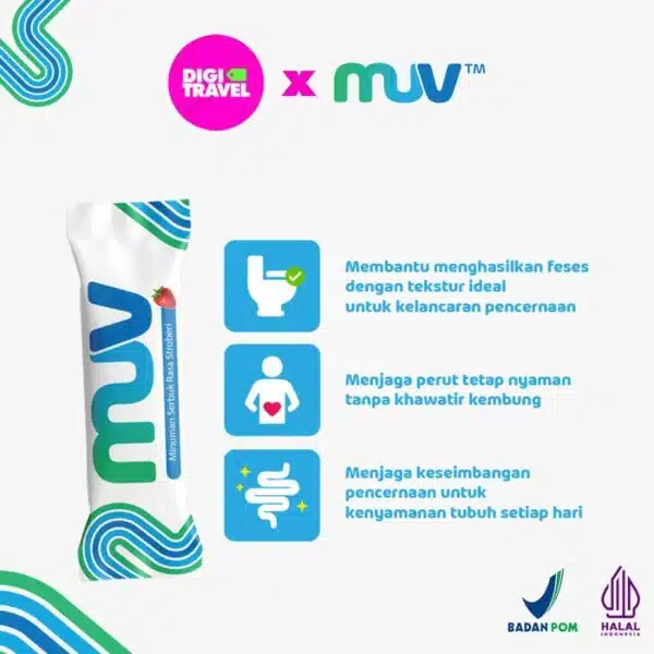 MUV Fiber Drink Minuman Tinggi Serat | Minuman Anti Oksidan Vitamin Ekstrak Buah Sayuran | Travel Nutrition Fiber Drink - Image 2