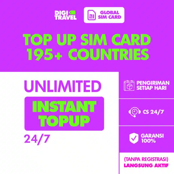 Top Up SIM Card Europe Turkey Asia Oceania Middle East America Canada Unlimited