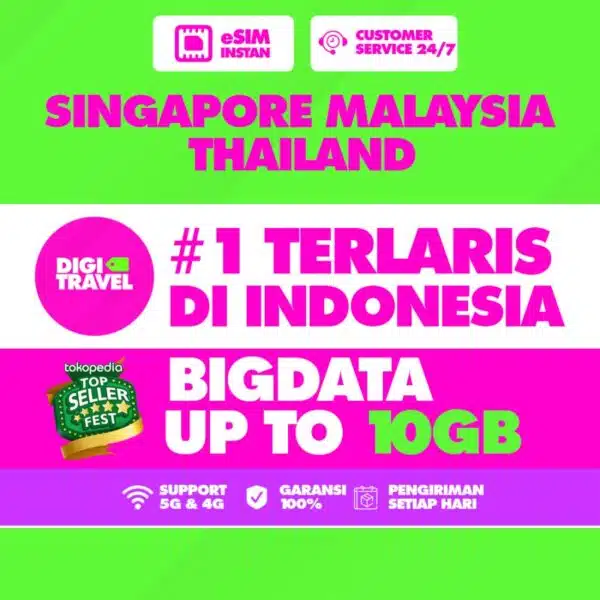 eSIM Singapore Malaysia Thailand Kuota Besar