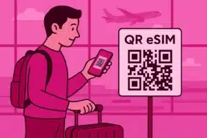Ilustrasi Aktivasi eSIM Digitravel di Bandara