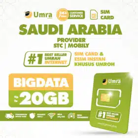 UMRA by DIGITRAVEL SIM Card Umroh Haji Arab Saudi Kuota