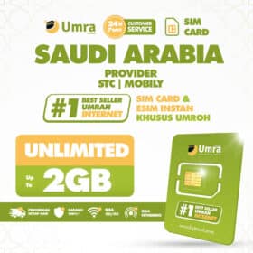 UMRA by DIGITRAVEL SIM Card Umroh Haji Arab Saudi Unlimited