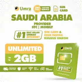 UMRA by DIGITRAVEL SIM Card Umroh Haji Arab Saudi Unlimited